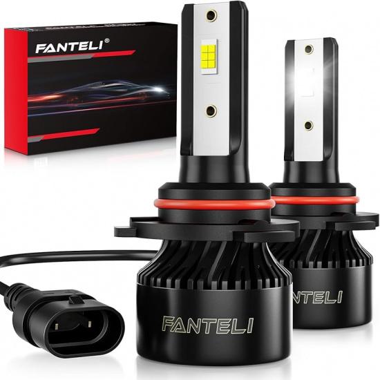 // Bulbs High And Low Beam 6500K Cool White 40000LM 900% Brightness, 1:1 Size Plug And Play Non-Polarity IP68 Waterproof Off Road Lights, Pack Of 2