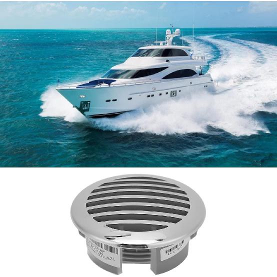 

Round Air Vent Grille 3.5in/8.89cm Airflow Vent Cover ABS 316 Stainless Steel Round Anti for RVs s Boats Yachts Boat Air Vent Grill Marine