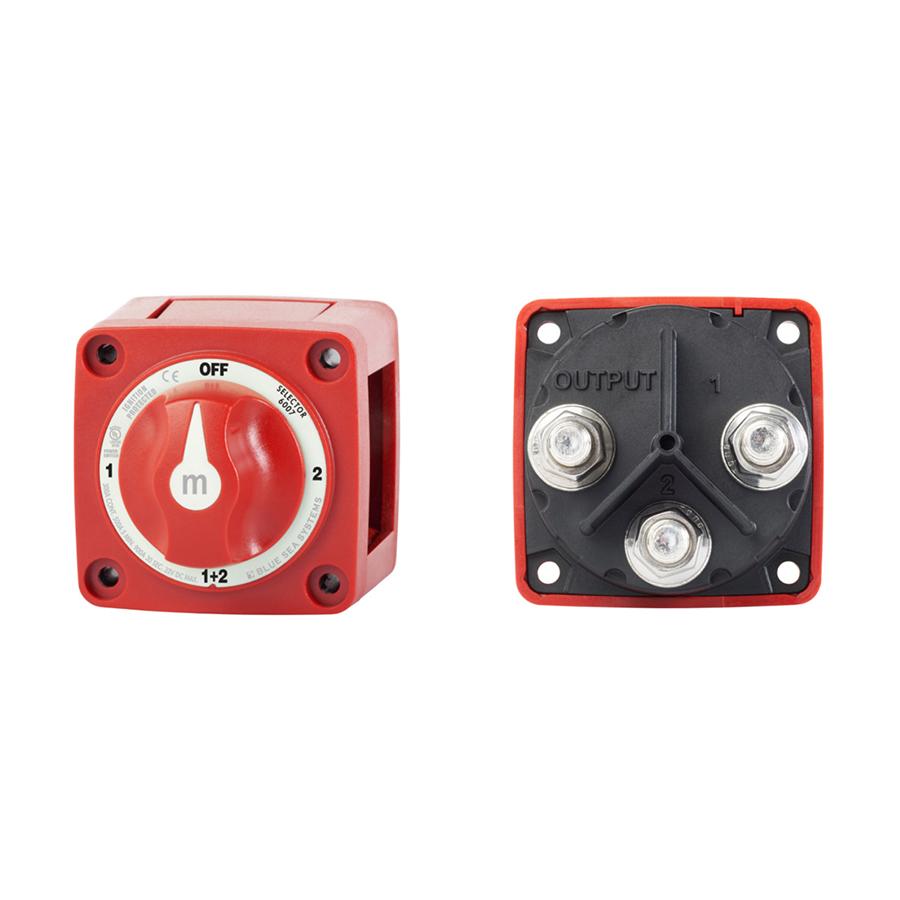 6007 M-Series Mini Dual Battery Selector Switch 4 Position Marine Boat