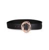 Rattan Weaving Irregular Size Buckle Women's Wide Belt Small Flavor Belt Rattan Weaving Craft