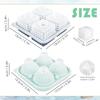 Silicone Ice Cube Mold Tray with Lid - Prism Ball Ice Cube Mold Suitable for Whisky Cocktails, Juice, Etc. Ice Cube Mold Cocktai