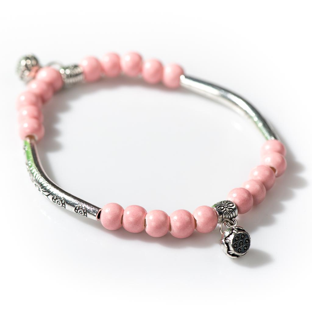 Women's Ceramic hand made DIY Bracelets Artware Retro bracelet for woman girl gift Fashion Jewelery #1555