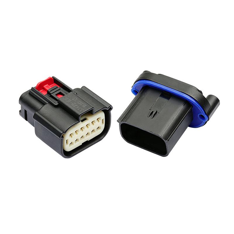 12-Pin Molex Male & Female Connector for Automotive Taillight & Turn Signal Systems, 47725-6010 / 33472-1216