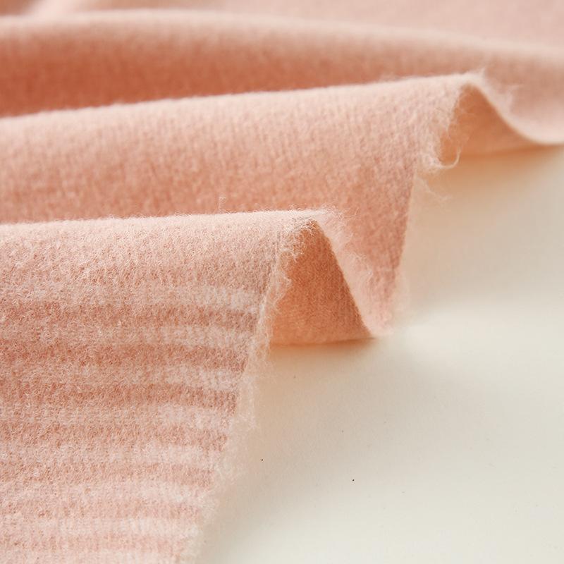 Solid Color Scarf Women's 2025 New Striped Printing Warm Imitation Cashmere Scarf Sweet Fashion Shawl