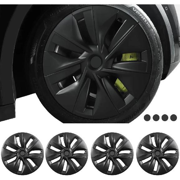 

Wheel Covers 19 Inch for Tesla Model Y 2024 Hubcaps Compatible Tesla Model Y Accessories 2024 2023 2022 2021 4 Pcs Rim Protector матовый черный
