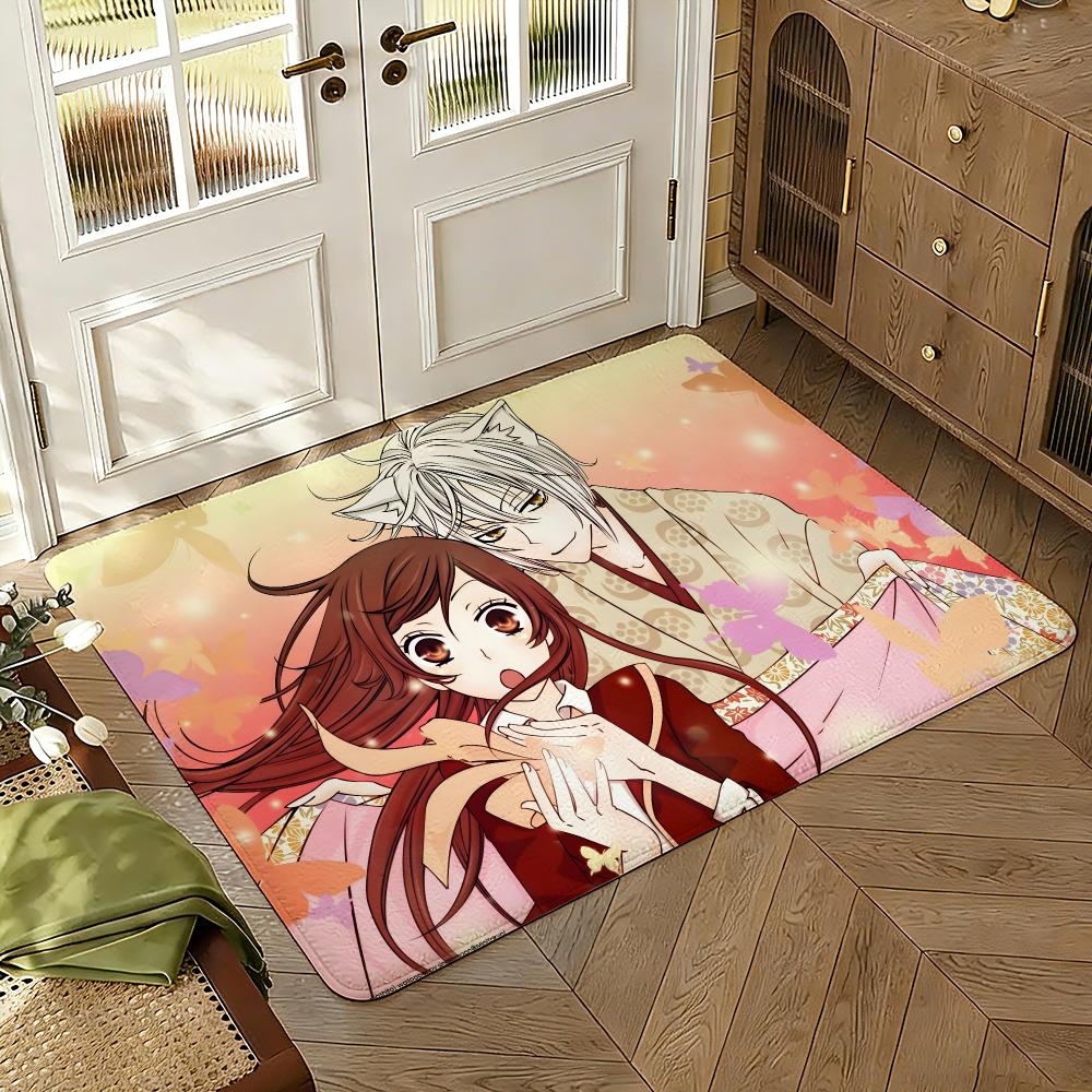 Kamisama Kiss Floor Mat Soft Thickened Absorbent Non-Slip Bedroom Living Room Door Mat Home Decor Flannel Rugs