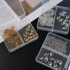 1Box 18K Gold Color Plated Lobster Clasps Extension Chains Sets For Diy Bracelet Necklace  Jewelry Making Accessories