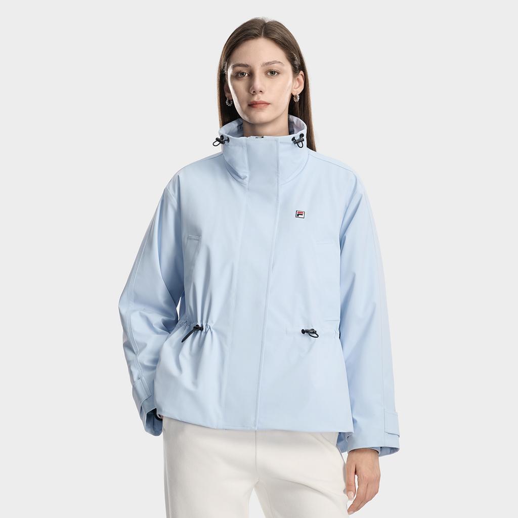 FILA Heritage Fashion Classic Retro Sports Casual Simple Versatile Comfortable Warm Loose Cotton Jacket Women jackets Pure-Blue F11W618906FLB