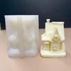 DIY Nordic house candle silicone mold European castle villa resin molds chimney houses Christmas snow house mould New Year gift
