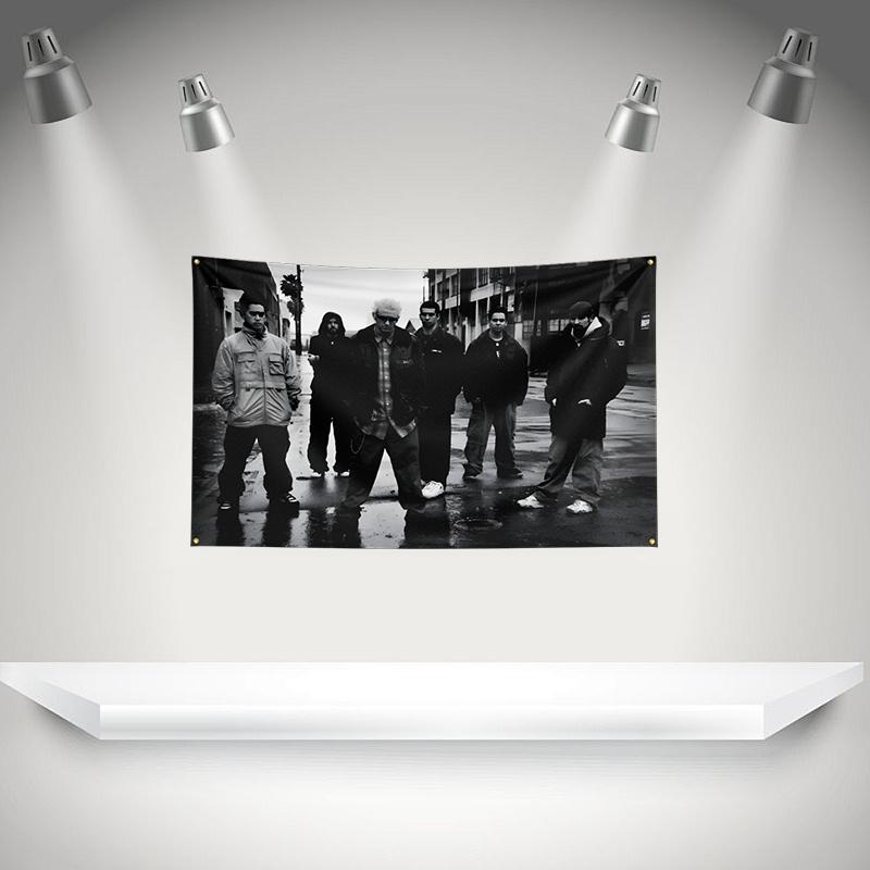 L-Linkins Park Flag Rock Music Band Banner HD Printing Tapestry Exhibition, Music Band Fans, Garage Decor