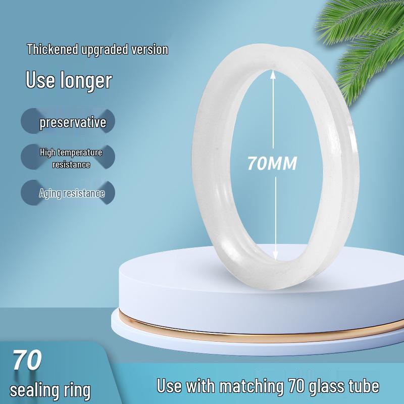 Komplett set med tillbehör för solvattenvärmare: Silikontätningsring, Vattentät/Dammtät Ring, Bas och Gummi O-ring (47, 58, 70 Rör)