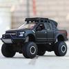 1:32 F-150 Raptor Off-road Car Model Toys Alloy Diecast Pickup Truck RV Sound Light Doors Opened Shock Absorption for Kids Gifts