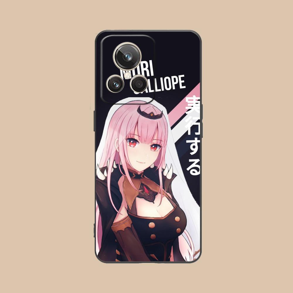 Holo Mori Calliope Matte TPU Mobile Phone Case for Realme GT 8 Neo Pro C75 73 71 C67 65 C55 53 C35 31 C20 15 Colorful Cover