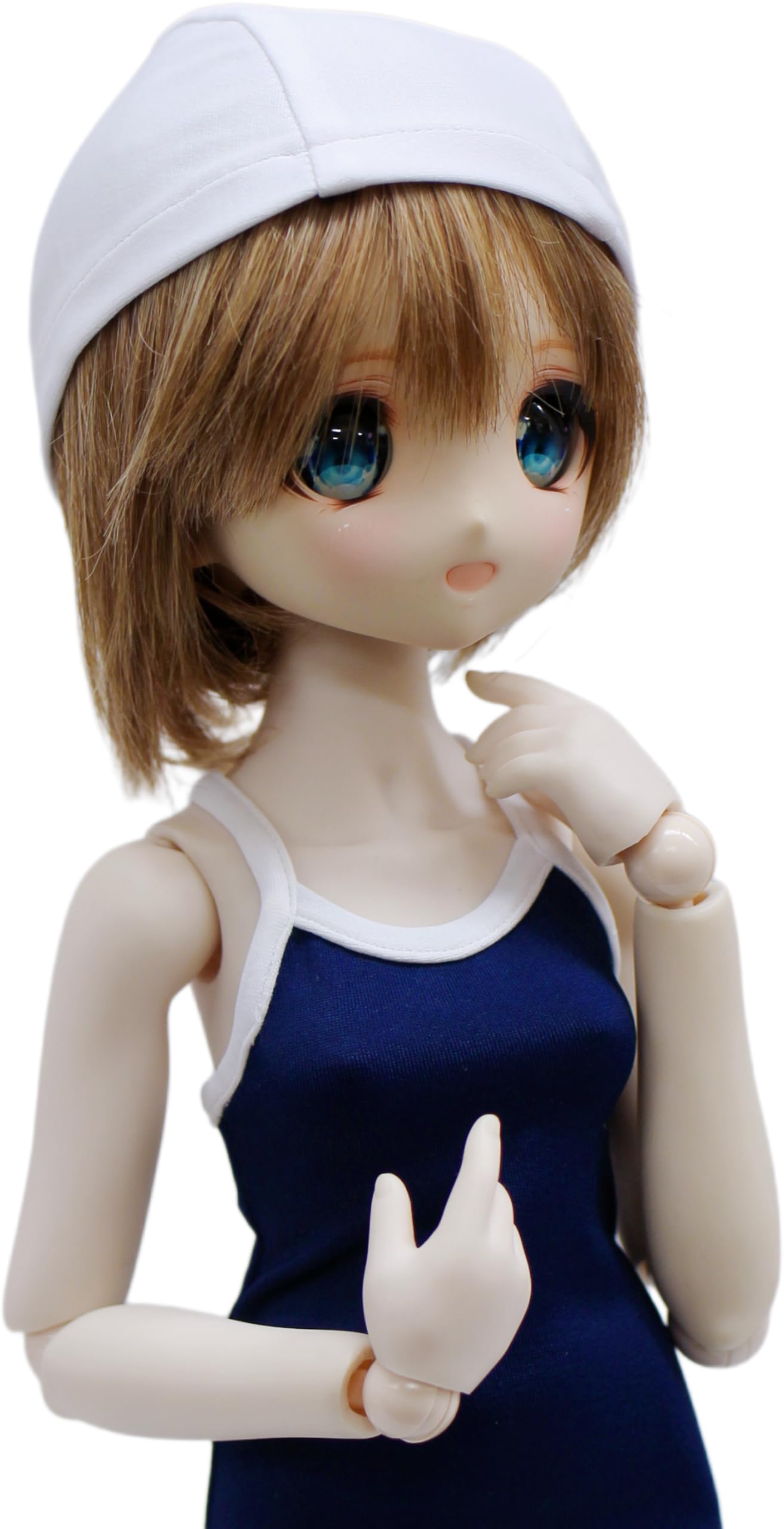 

Шапочка для плавания Petite Marie, Белая, для 13 DD MDD (ДДХ-01-10) Куклы, 9-10 дюймов, 40 см, 60 см, BJD куклы [Нет. 0227]