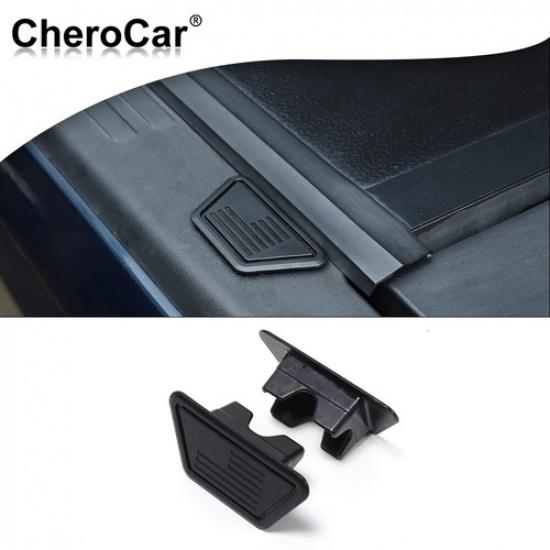 2XBlack Truck Bed Stake Hole Cover Protect Plugs Cover For Dodge Ram 1500 18+