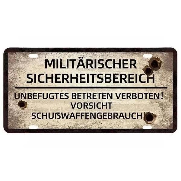 Vintage Berlin City Plate War Aluminum Sign Store Bar Metal Home Club Man Cave Pub Decor Painting Plaques Poster Wall Decoration