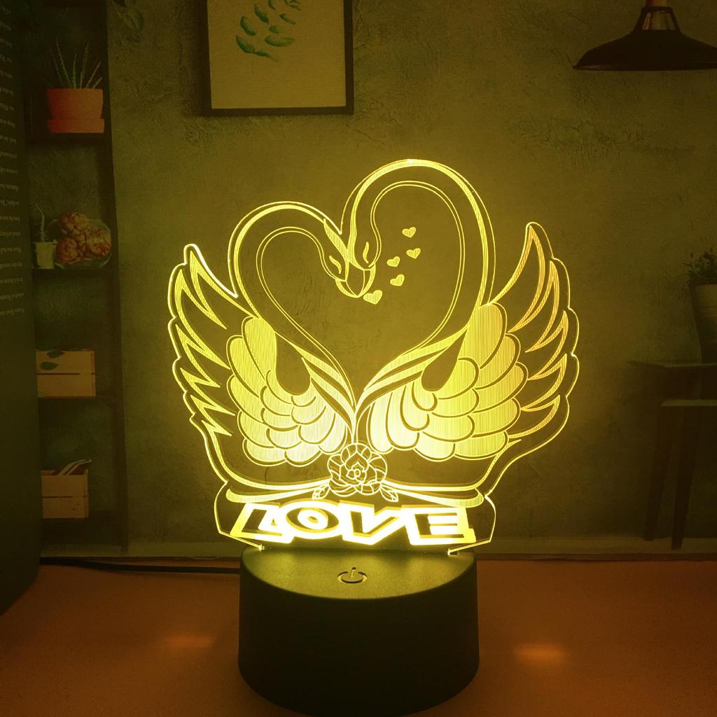 Creative 3D Cartoon Night Light - Gift for Girlfriend or Female Classmate, Perfect for Birthday or Dorm Desk.
