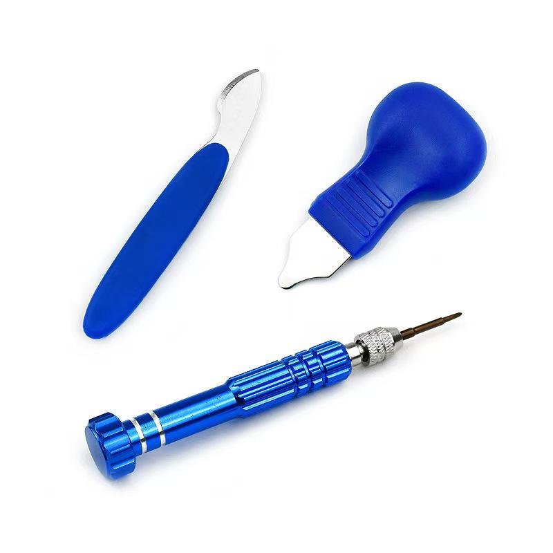 12-Piece Watch Repair Kit: Case Opener, Repair Stand, Fixing Stand, Rear Cover Tool Combination Set.