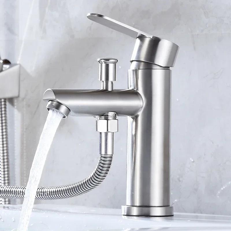 Basin Faucet Bathroom and Cold Mixing Tap Shower Head Shower Set Toilet Multifunctional Faucet Bathroom Accessories