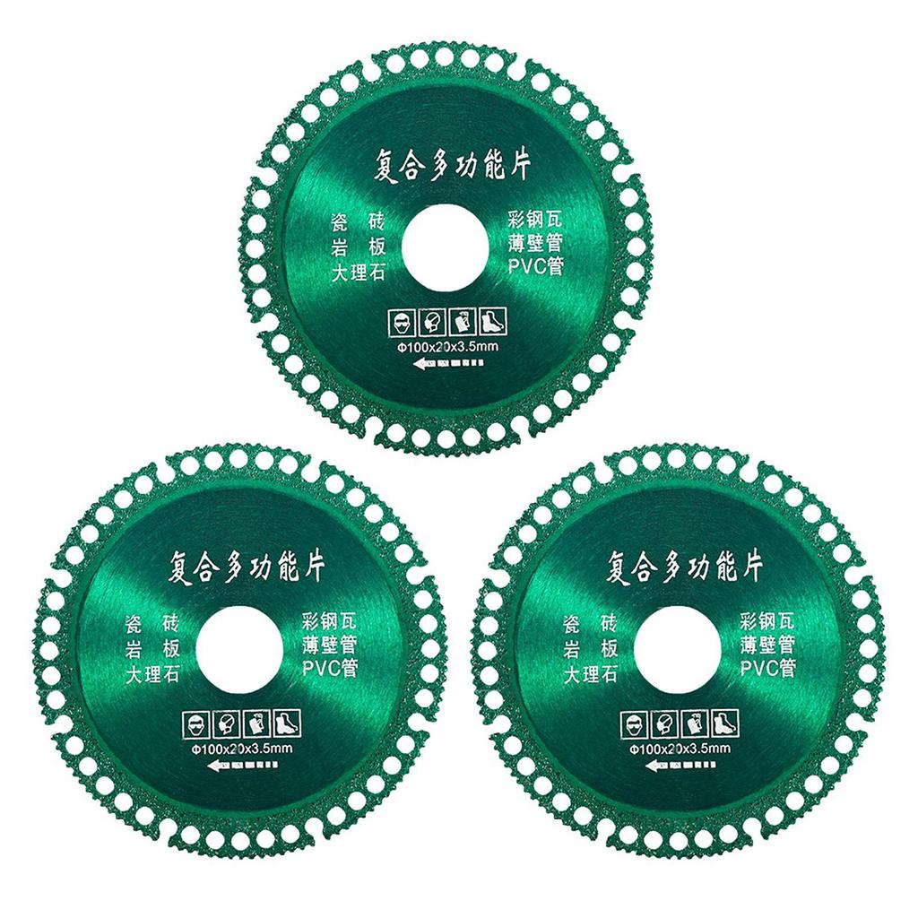 1/3Pcs Diamond Saw Blade Cutting Disc Composite Multifunctional Cut Saw Blade Tile Rock Plate Marble Saw Blade for Angle Grinder