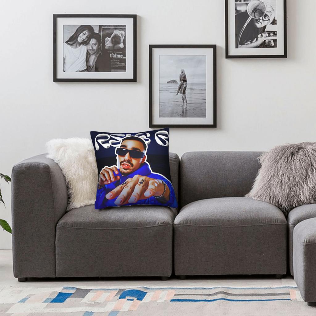 Rapper R-Rels B Pillow Cover  Novelty Pillow Case For Living Room Sofa Design Pillowcases Birthday Present