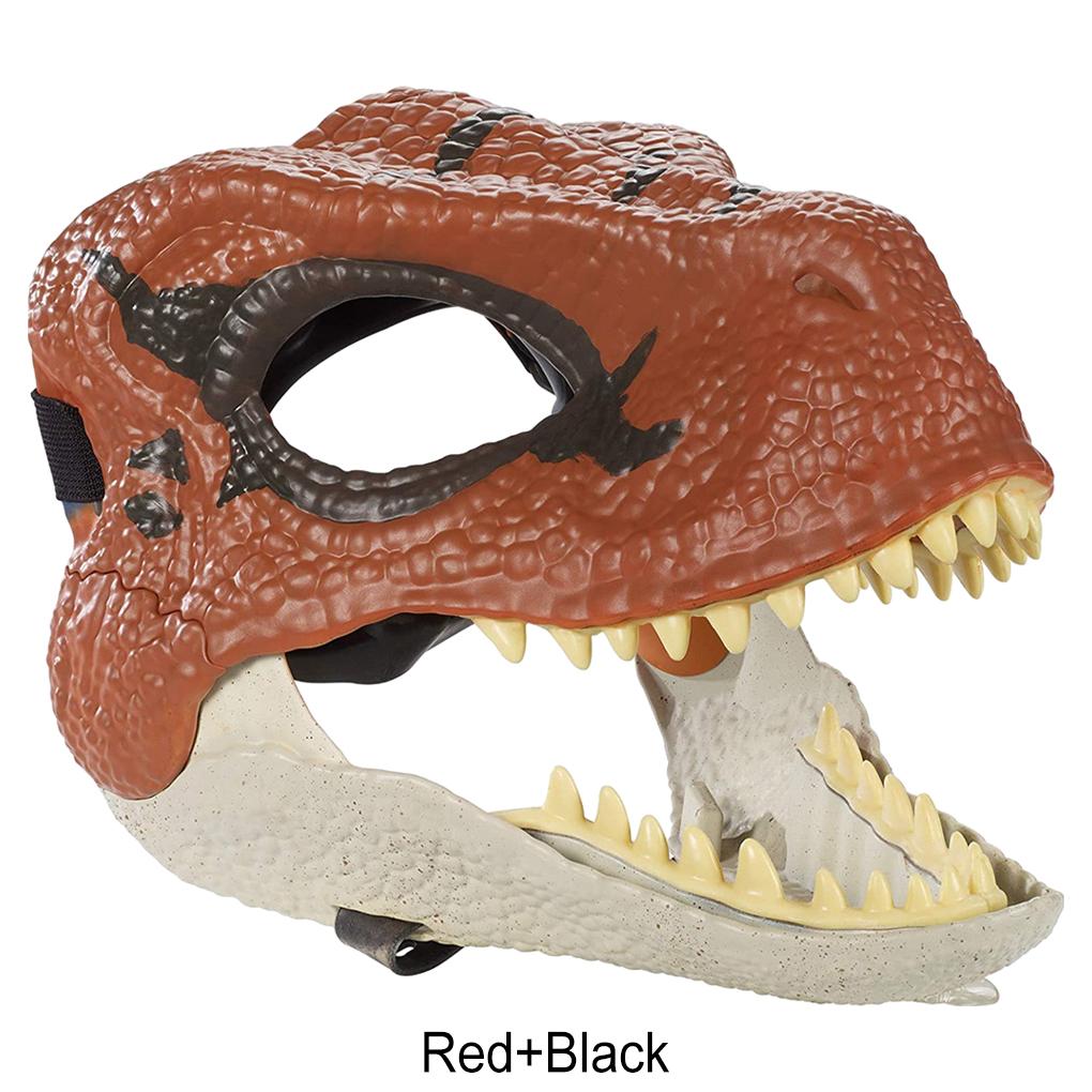 Premium-Latex sorgt für Komfort und Langlebigkeit für ein langfristig realistisches Dinosaurier-Aussehen Dino-Maske Weiß