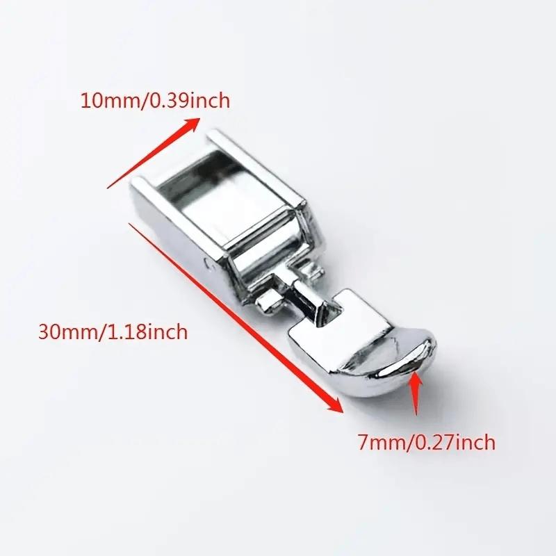 1PC Zipper Sewing Machine Presser Foot Left Right Narrow Foot Compatible with Low Shank Snap Sewing Accessories