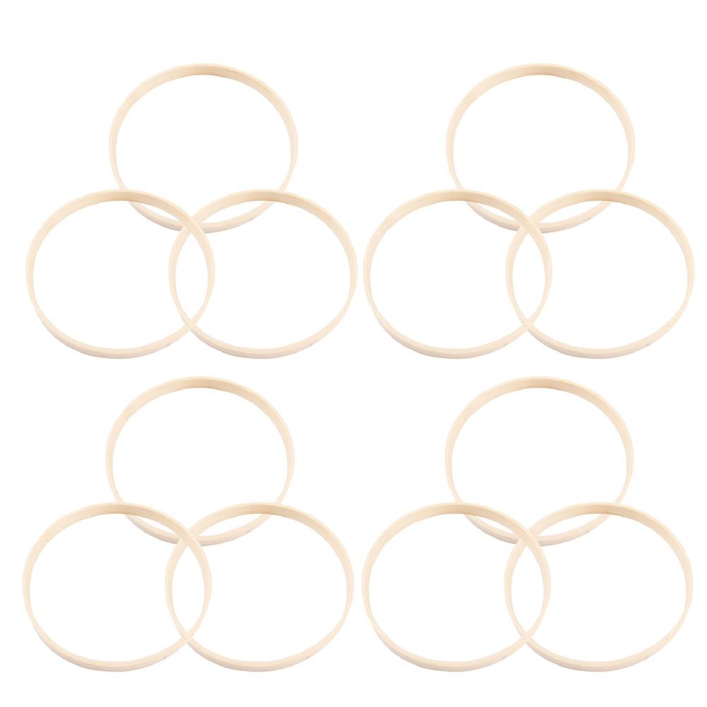 12Pcs Dreamcatcher Ring 10Cm Bamboo Hoop for Crafting Dream Catchers Curtain Ringers Lace Frames DIY Jewelry Display