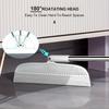 2-in-1 Silicone Magic Broom Household Wiper Wiper Wiper Floor Wiper Bathroom Toilet Hair Wiper Wiper