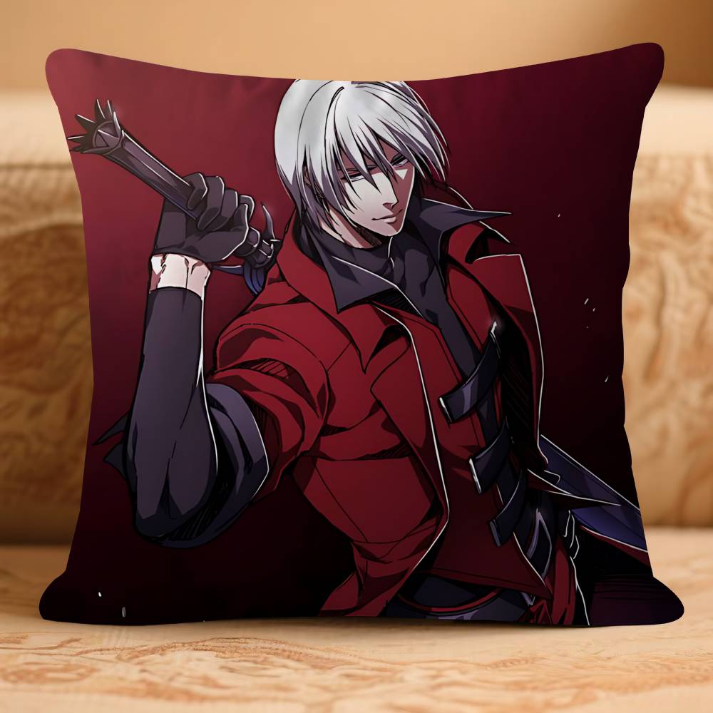 D-Devil May CryS Pillow Case Removable Washable Cushion Cover – All-Season Soft Linen