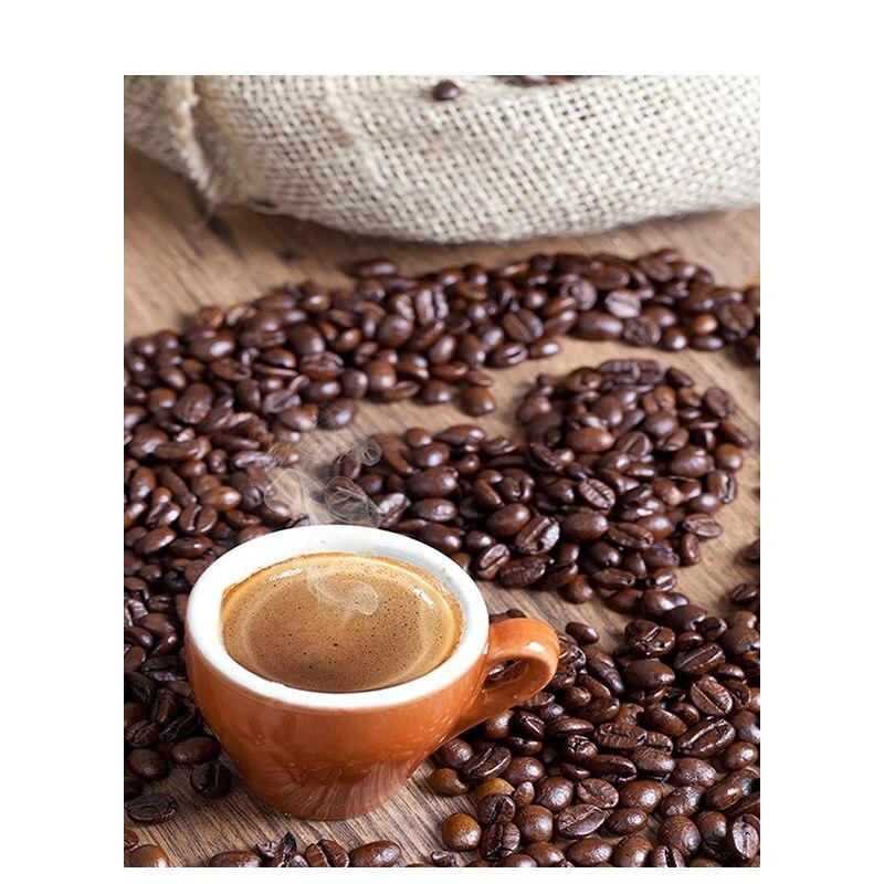5D Diy Diamond Painting Coffee Dessert Full Round Diamond Art Embroidery Mosaic Still Life Home Decoration 40x50cm