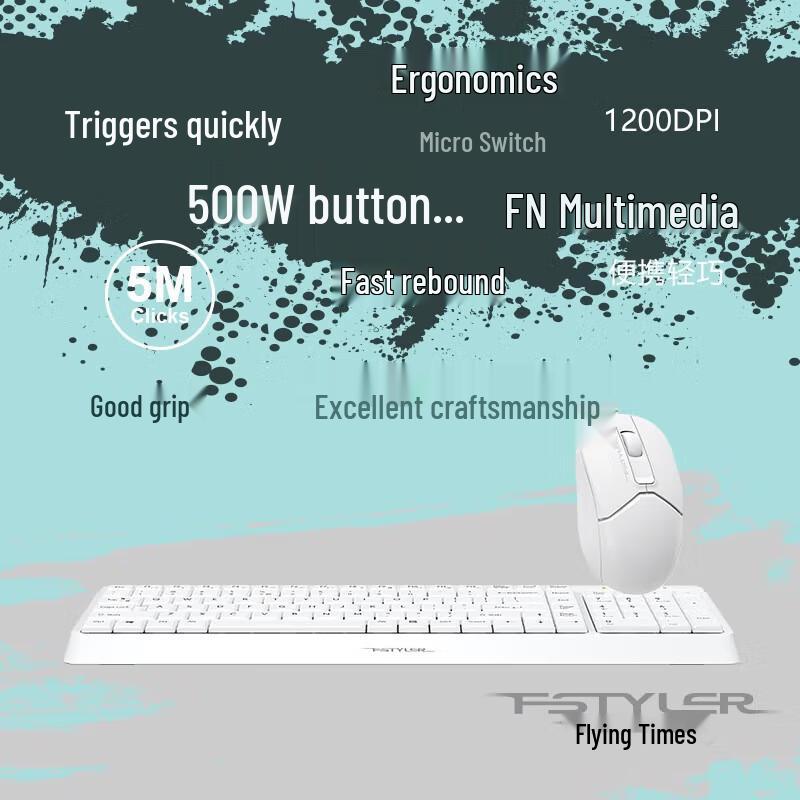 A4Tech Kabelgebundenes Office-Tastatur- und Maus-Set