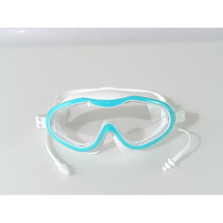 High-definition waterproof and anti-fog swimming goggles, flat large-frame swimming glasses, high-definition adult model with earplugs and eye