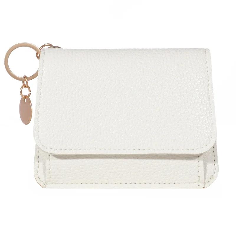 Nye Søte Lommebøker for Kvinner Små Lås Jente Kredittkortholder for PU Lær Myntpung Dame Lommebok Korte Lommebøker for Kvinner