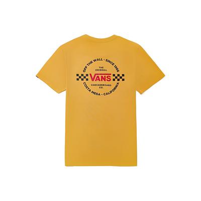 Camiseta Deportiva Casual de Manga Corta para Hombre Tops Amarillo VN0A4P4X50X