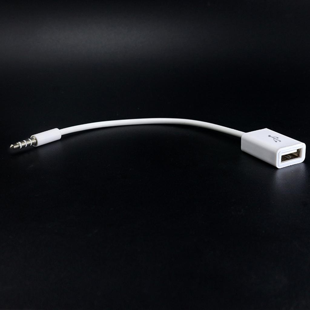 Audio Cable 3.5mm Male To USB Female USB To Aux Jack Audio Cable 3.5mm Converter Cable for Devices with AUX Audio Jack