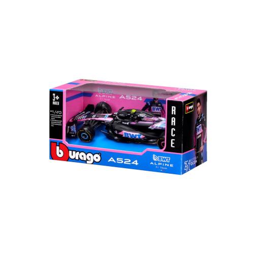 Bburago 2024 Model 1/43 Alpine A524 #10 Pierre Gasly / Race Sports Car Diecast Model Car 18-38219 (#10)