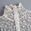 New Instantly Beautiful Girl Petal Lace Fake Collar Playful and Cute Pure Cotton Collared Shirt Ties