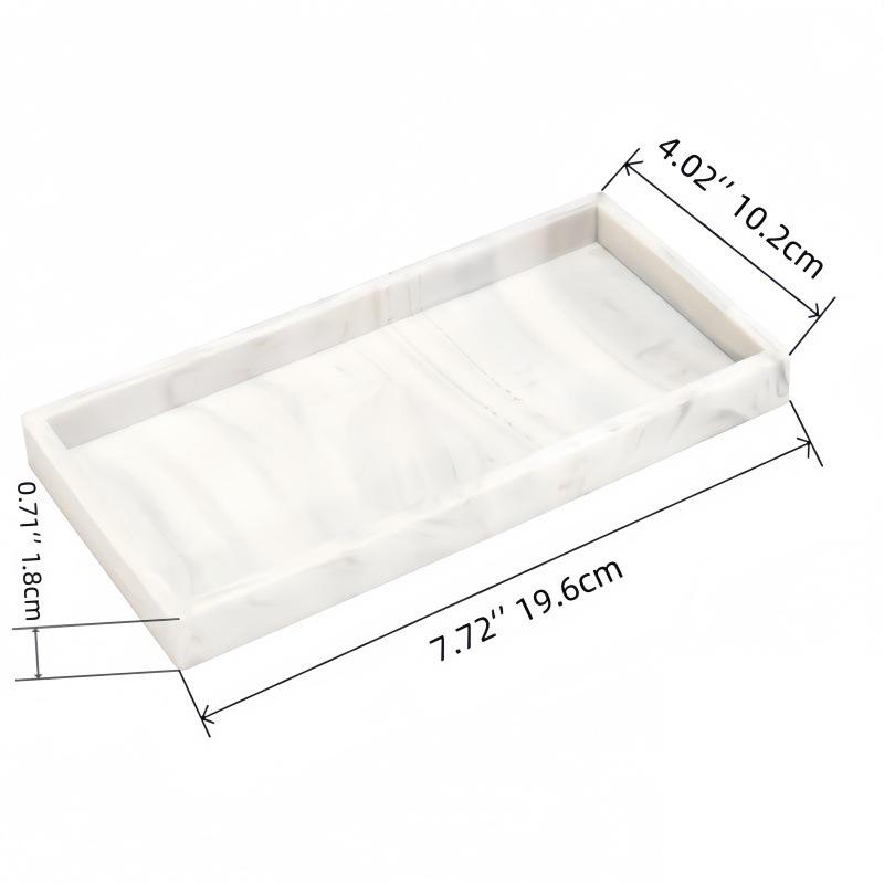 Silicone Tray for Bathroom Countertops Hand Sanitizer Shampoo Storage Tray Jewelry Display Tray for Decorative Storage