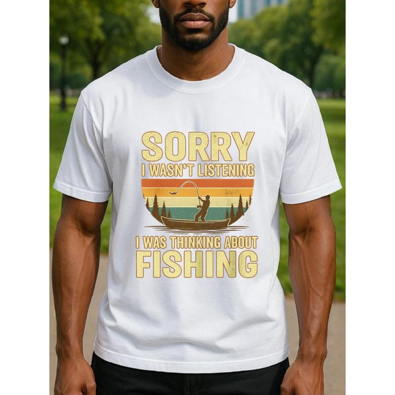 European Sizes The Ultimate Voice of a Fisherman T-shirt, Declaring Your Ultimate Hobby with Humor and Beautiful Scenery