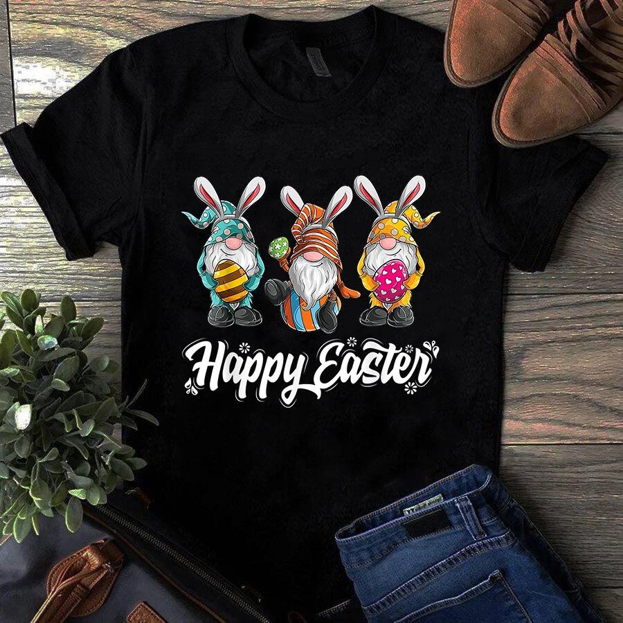 Gnome Easter Women Happy Easter Outfit Easter Unisex Men s and Women s T-shirts XXXXL