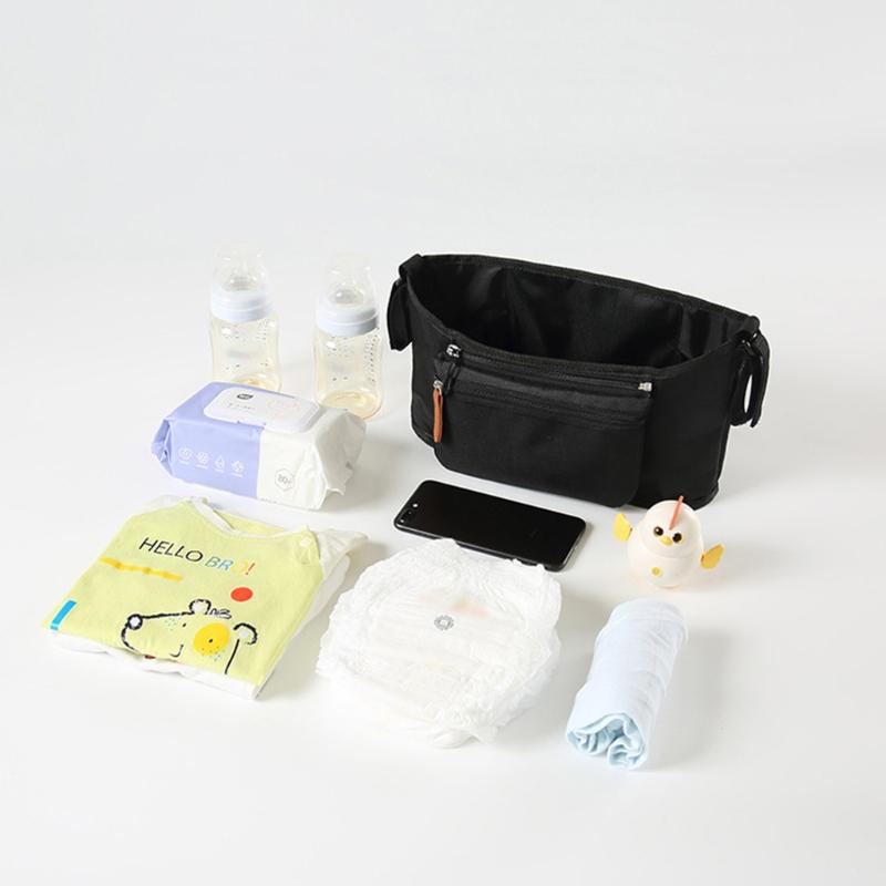 Baby Stroller Bag with Separate Pocket Diaper Bag Waterproof Mommy Travel Bag Maternity Organizer Bag