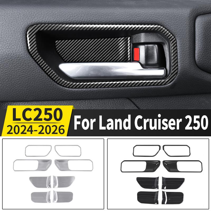 For 2024-2026 Toyota Land Cruiser Prado LC250 Inner Door Handle Bowl Cover Protection Decoration Interior Exterior Accessories