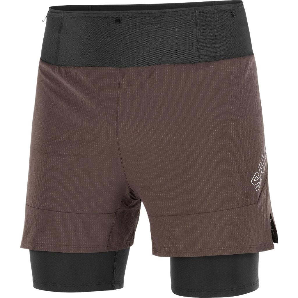 SALOMON Sense Comfortable Lightweight Energetic Two-In-One Sports Shorts Men Shorts C26146