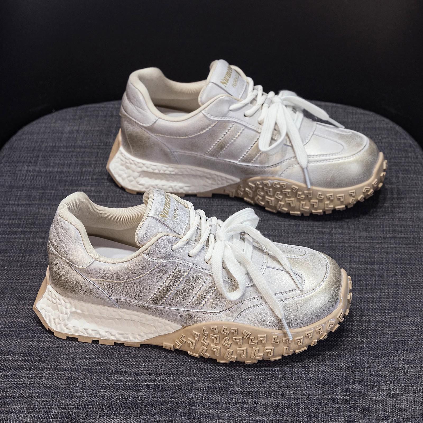 

Platform dad shoes spring new retro old German training shoes heightening sports and leisure shoes 35 шампанского