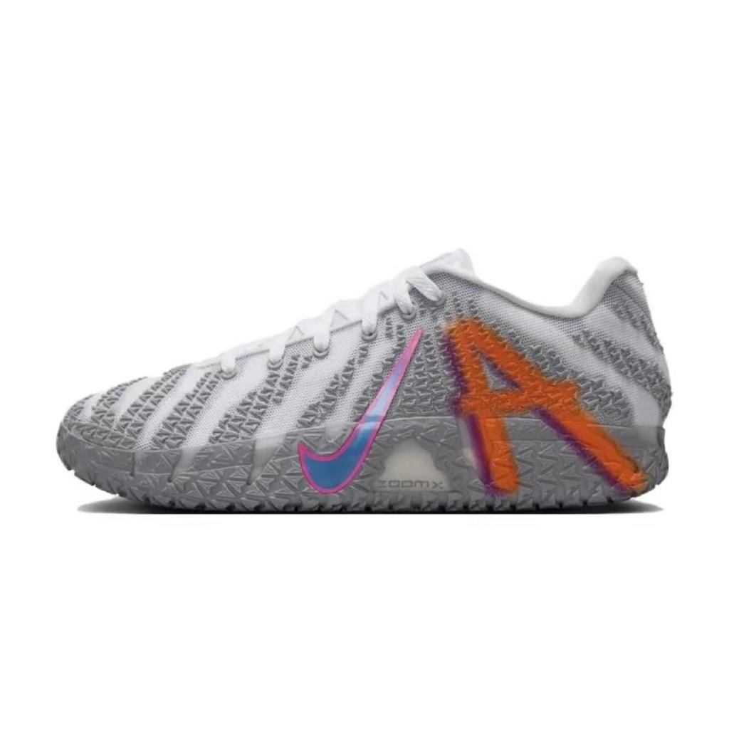 Nike Ja Morant 3 Abrasion Resistant Low Top Basketball Shoes Unisex Pink Blue HF2794-100(Team1413-)
