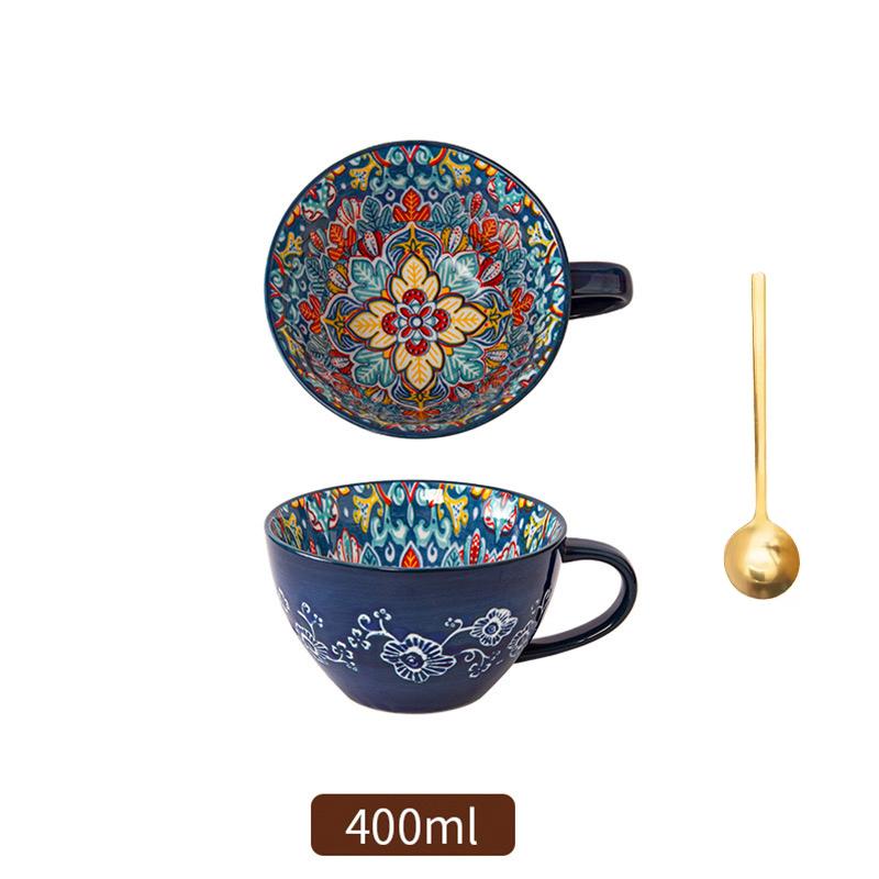 Český keramický snídaňový hrnek s vysokým vzhledem, ovesný hrnek s velkou kapacitou, hrnek na vodu, mikrovlnný hrnek na mléko a kávu