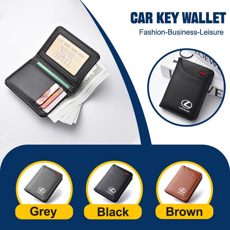 Leather Mini Wallet for Lexus ES300 RX330 RX300 GS300 IS250 IS200 CT200h IS300 NX RX LX GX GS Card Documents Storage Pocket Bag NB5