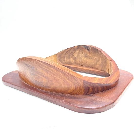 45.72 cm Diving Helmet Stand Brown Finish Wood Gift, Maritime Home Decor best gift for Christmas