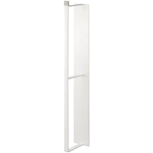 Yamazaki Magnetic Laundry Hanger Storage Rack, White, Approx. W6 x D8.5 x H46cm, Plate, Hanger Storage, Next to Washing Machine, Easy Installation, Ho